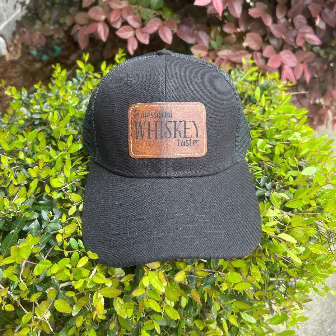 Professional Whiskey Taster - Engraved Leatherette Hat