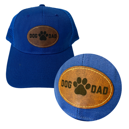 Dog Dad - Engraved Leatherette Hat