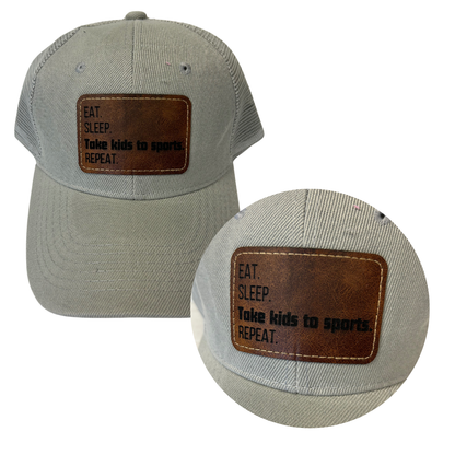 Kids Sports - Engraved Leatherette Hat