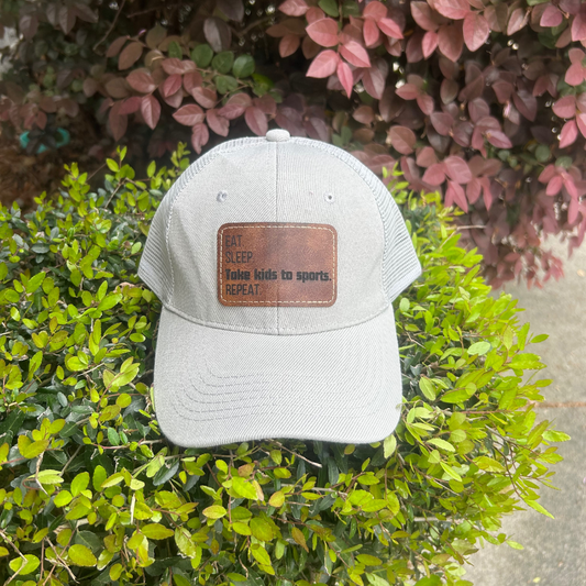 Kids Sports - Engraved Leatherette Hat