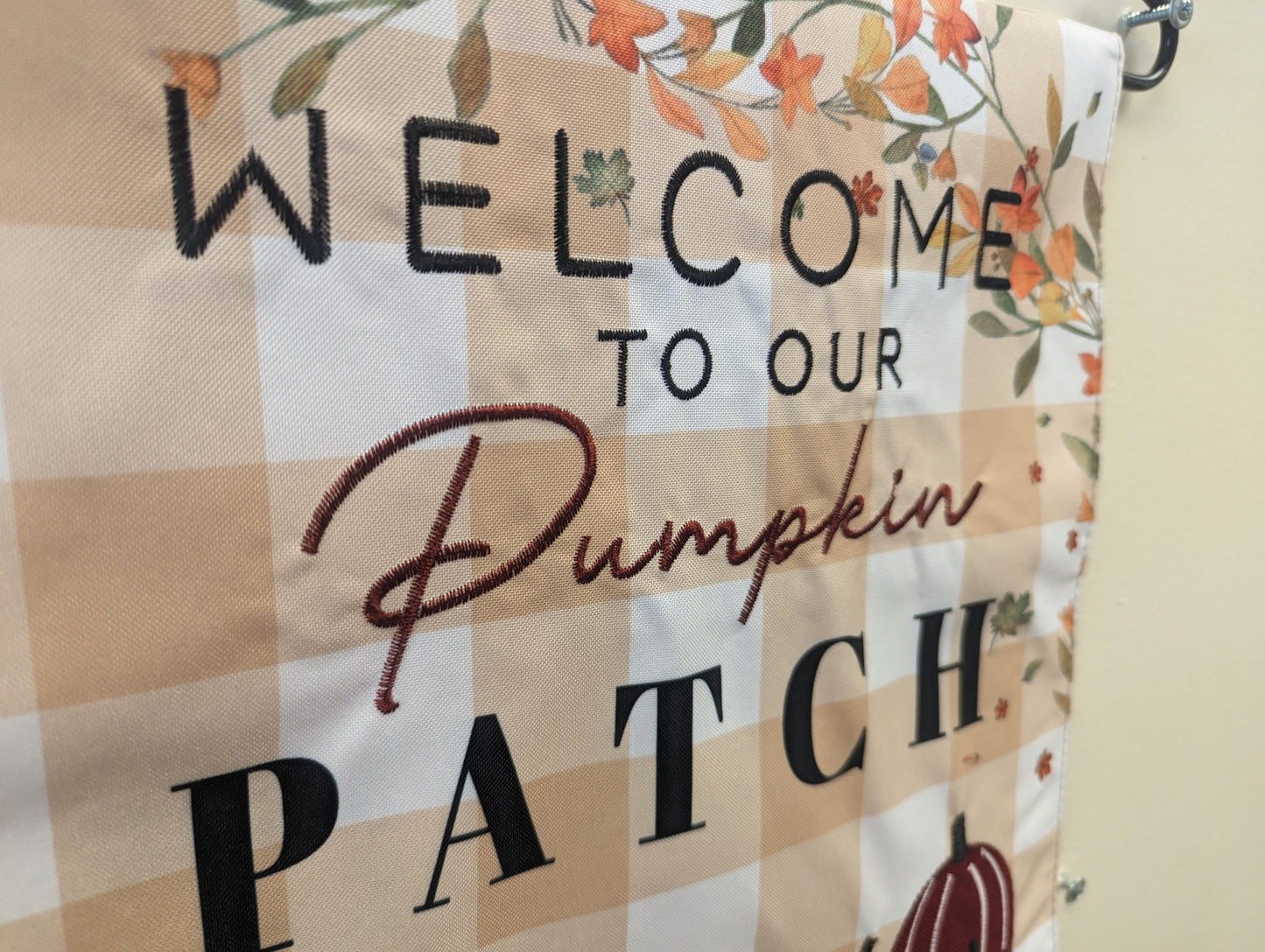 Pumpkin Patch Truck 2-Sided Garden Flag 12.5x18"