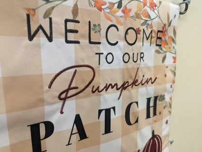 Pumpkin Patch Truck 2-Sided Garden Flag 12.5x18"